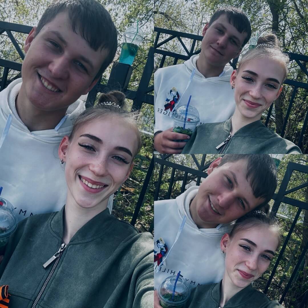 Фото Руслана и Виолетты.