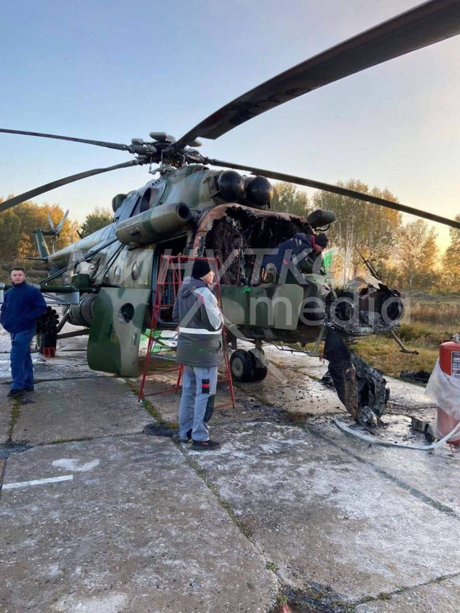 Подростки подозреваются в поджоге вертолёта на авиабазе в Омске